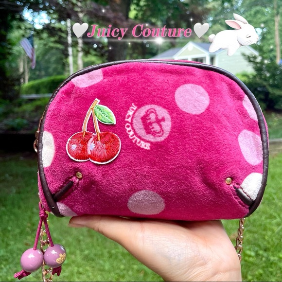 Juicy Couture Handbags - 💕SALE💕RARE Juicy Couture Cherry Clutch &Shoulder/Crossbody❤️